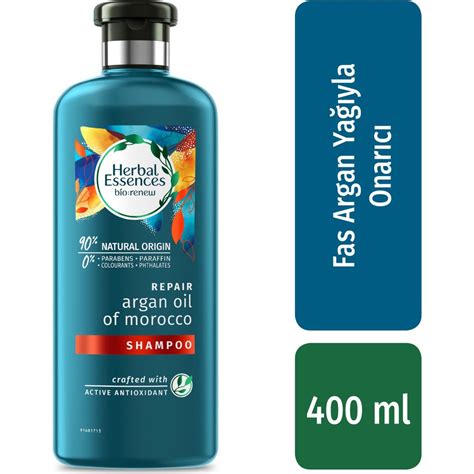 herbal essences bio renew fas argan yağı onarıcı şampuan